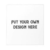 自分のデザイン ノートパッド (正面)