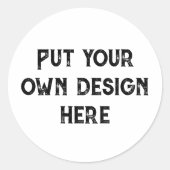 自分のデザイン ラウンドシール (正面)