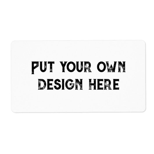 自分のデザイン ラベル (正面)