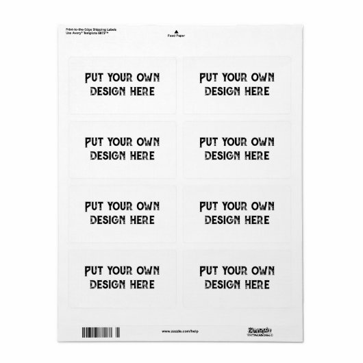 自分のデザイン ラベル (フルシート)