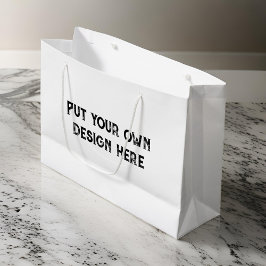 自分のデザイン ラージペーパーバッグ