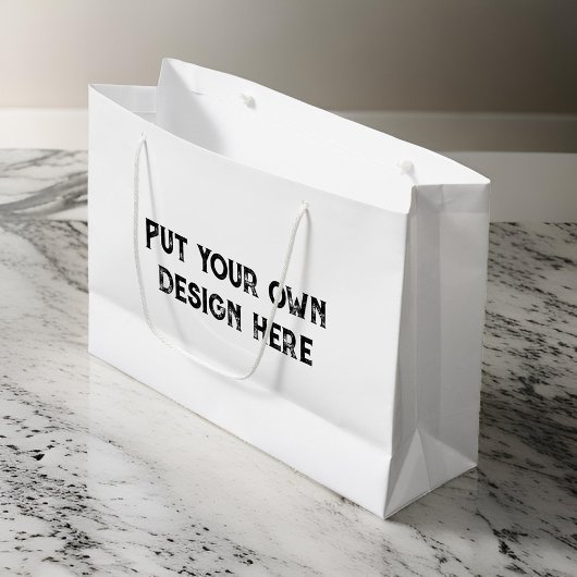 自分のデザイン ラージペーパーバッグ