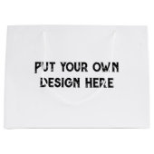 自分のデザイン ラージペーパーバッグ (正面)