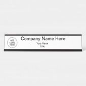 自分のデスクトップ名を作成する デスクネームプレート (正面)