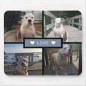 自分のドッグフォトコラージュを追加 マウスパッド (正面)