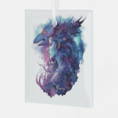 自分のドラゴンの女神を作る ガラスオーナメント (正面左)