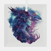 自分のドラゴンの女神を作る ガラスオーナメント (裏面)