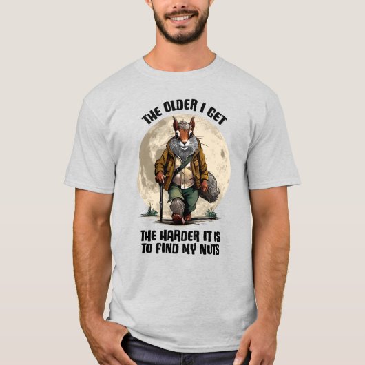 自分のナッツを見つける – リスおもしろいレル Tシャツ (正面)
