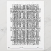 自分のニットプレイドカラーリングページに色を付ける (裏面)