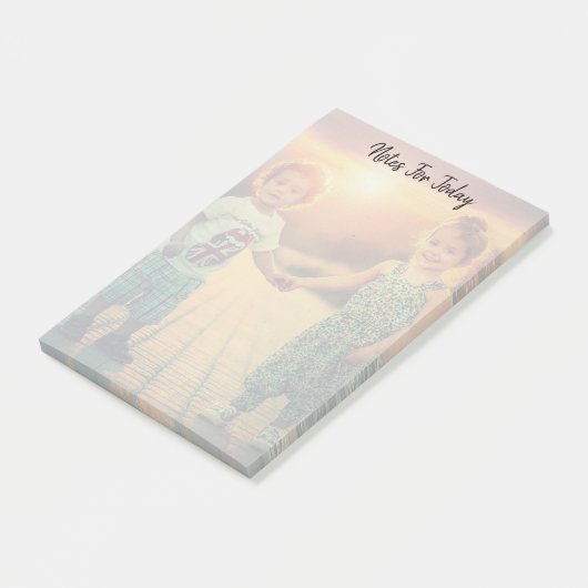 自分のノートを作成する完全な家族写真 ポストイット (アングル)