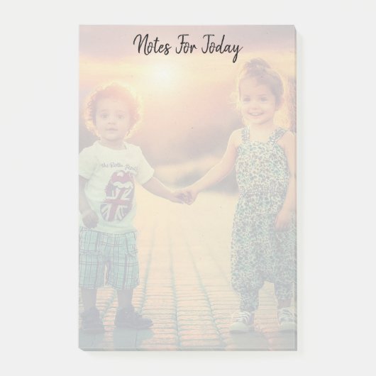 自分のノートを作成する完全な家族写真 ポストイット (正面)
