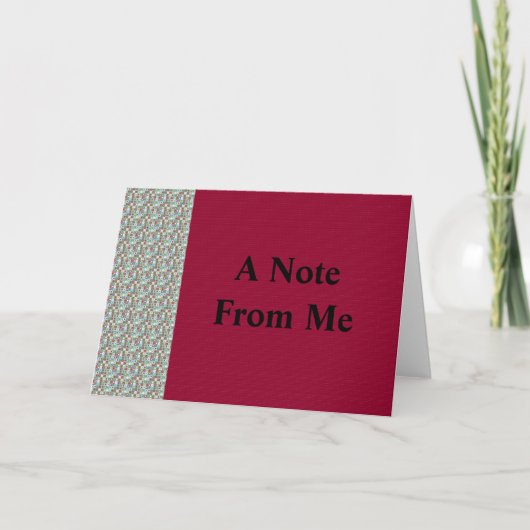 自分のノートカードからのメモ サンキューカード (正面)