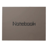 自分のノートブックの文字または名前を作成または編集する ノートパッド (正面)