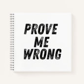 自分のノートブックを間違って証明 | ミニマルやる気を起こさせるリスト ノートブック (正面)