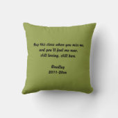 自分のハグを作成するペット記念装飾用クッション クッション (裏面)