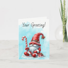 自分のハッピーペパーミントクリスマス格言を作成 シーズンカード