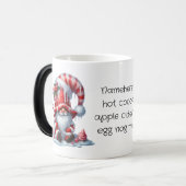 自分のハッピーペパーミントクリスマス格言を作成 モーフィングマグカップ (正面左)