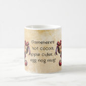 自分のハッピーヴィンテージのクリスマス格言を作成 モーフィングマグカップ (中央)