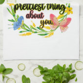 自分のハートかわいらしを大事にする キッチンタオル (折り畳み)