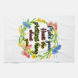 自分のハートかわいらしを大事にする キッチンタオル