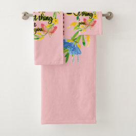 自分のハートかわいらしを大事にする バスタオルセット