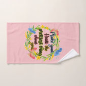 自分のハートかわいらしを大事にする バスタオルセット (ハンドタオル)