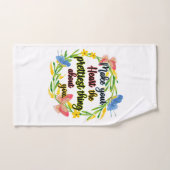 自分のハートかわいらしを大事にする バスタオルセット (ハンドタオル)