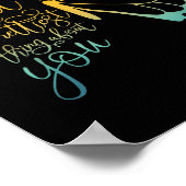 自分のハートかわいらしを大事にする ポスター (角)