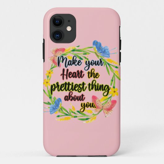 自分のハートかわいらしを大事にする Case-Mate iPhoneケース (裏面)