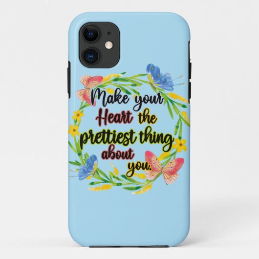 自分のハートかわいらしを大事にする Case-Mate iPhoneケース (裏面)