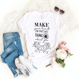 自分のハートかわいらしを自分のものにする Tシャツ