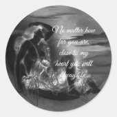 自分のハートに近い ラウンドシール (正面)