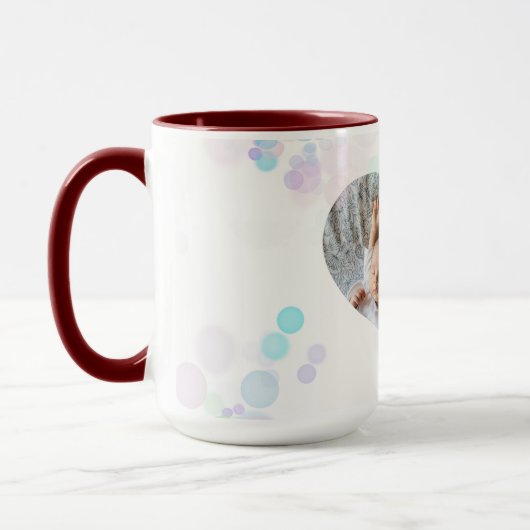 自分のハートの愛する人のポートレート内を表示 マグカップ (左)