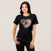 自分のハートは写真に属している トライブレンドTシャツ (正面全面)