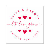 自分のハートを作り愛を成長結婚させる セルフインキングスタンプ (デザイン)