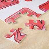 自分のハートを作るアートプリントデザイン ジグソーパズル (側面)