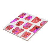 自分のハートを作るアートプリントデザイン タイル (側面)