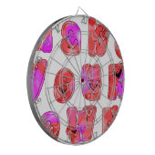 自分のハートを作るアートプリントデザイン ダーツボード (正面左)