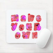 自分のハートを作るアートプリントデザイン マウスパッド (マウス)