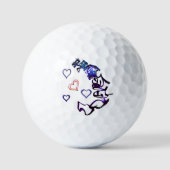 自分のハートゴルフボールのチェーン解除 ゴルフボール (正面)