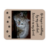 自分のハート内の編集可能なフーバー マグネット (横)