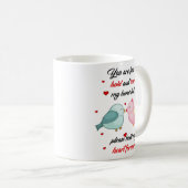 自分のハート コーヒーマグカップ (正面右)