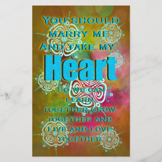 自分のハート 便箋 (正面)