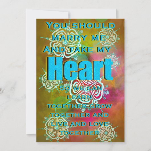 自分のハート 招待状 (正面)