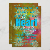 自分のハート 招待状 (正面/裏面)