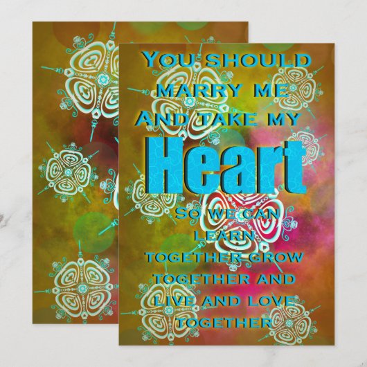 自分のハート 招待状 (正面/裏面)