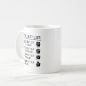 自分のバケットリスト コーヒーマグカップ (正面左)