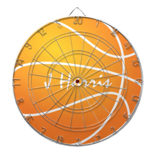 自分のバスケットボールをカスタマイズする ダーツボード (正面)