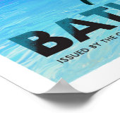 自分のバスルームに行く ポスター (角)