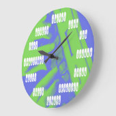 自分のバックグラウンドコートレポーター時計を追加 ラージ壁時計 (傾斜)